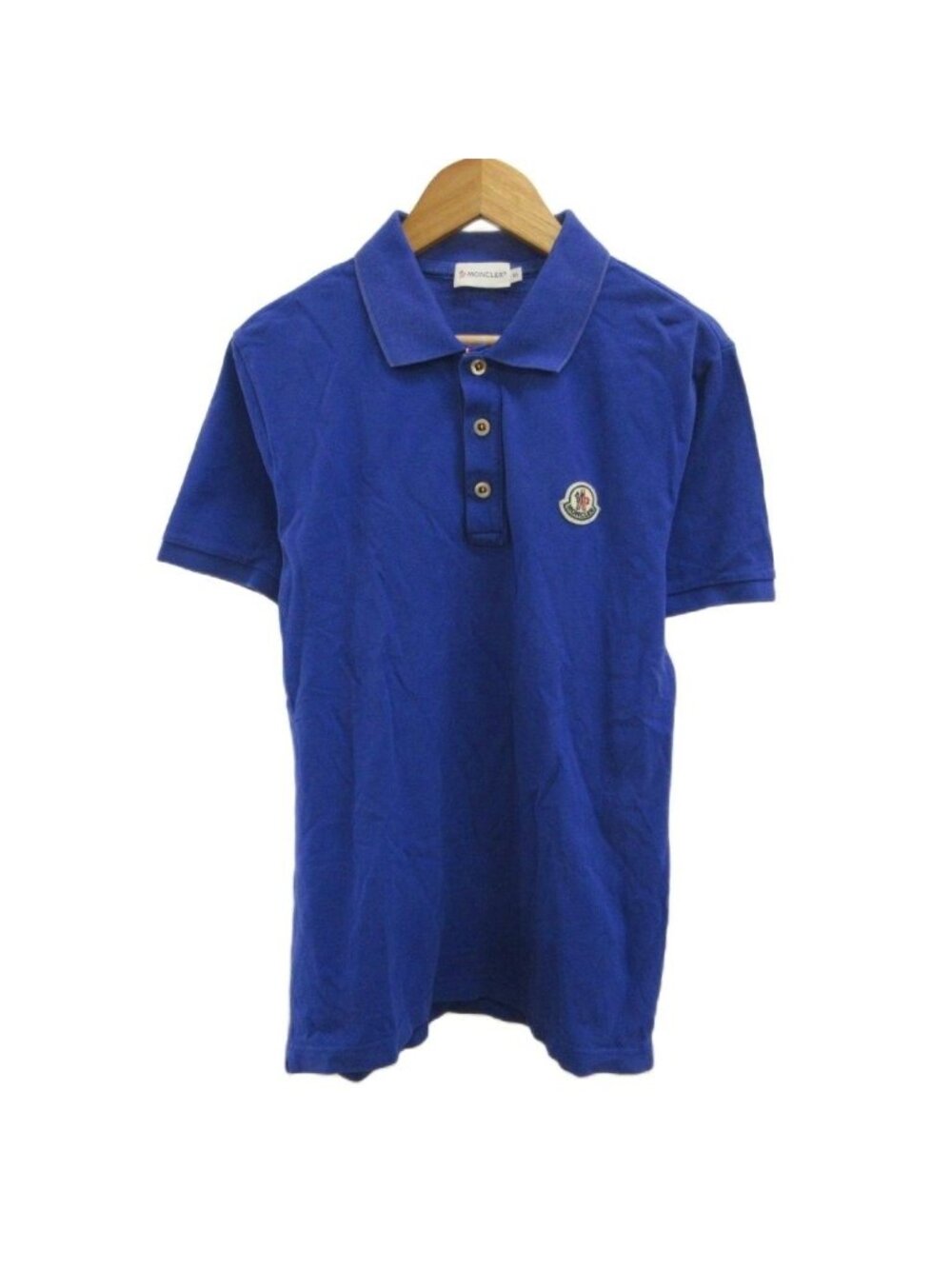 Moncler Short Sleeve Polo Shirt Top Blue S